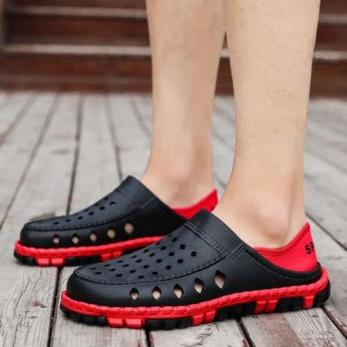 Hole Shoes Male Casual Outdoor Sandals Men Summer Shoes Men Sandals Slippers Fashion Breathable Baotou Sandal for Man Sandalhas