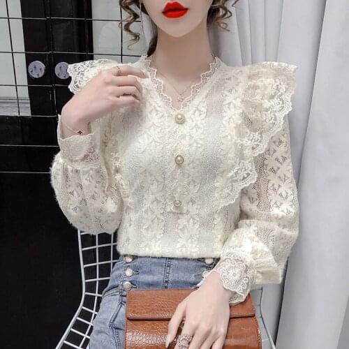 Myfjxjy Lace Blouses