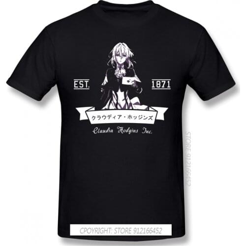 New Summer Postal Company T-Shirts Cotton Violet Evergarden Gilbert Bougainvillea Claudia Hodgins Anime Ofertas Men TShirt