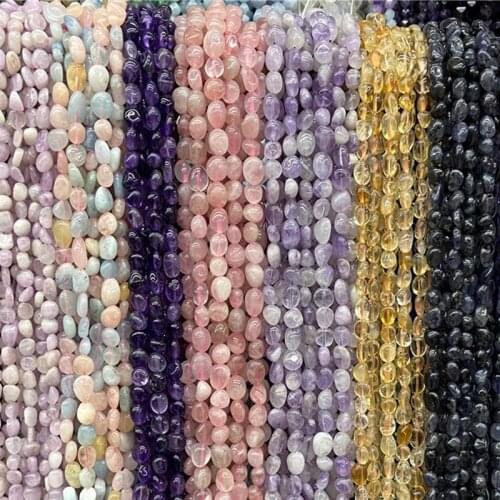 Wholesale 6-8mm Freeform Beads Irregular Natural Beads Crystal Quartz Aagtes Amazonite Stone Beads for DIY Jewelry Making