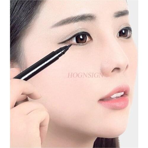 Eyeliner Pen Cool Black Thin Hard Eyeliner Liquid Pen Big Eye Fixed Makeup Waterproof Authentic Lasting Not Blooming Sale