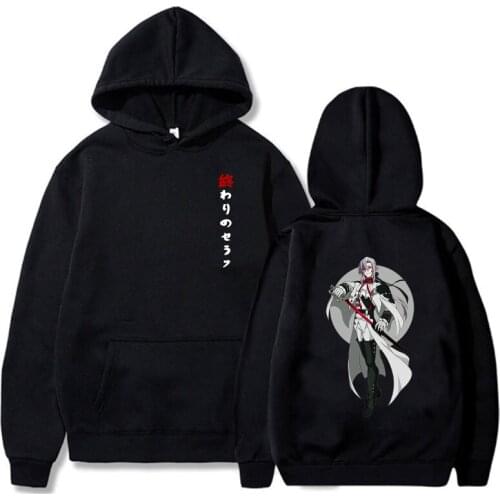Harajuku Anime Seraph Of The End Lux Welt Cartoon Casual Men Hoodies Fashion Oversized Unisex Loose Casual Sportswear Sweatshirt