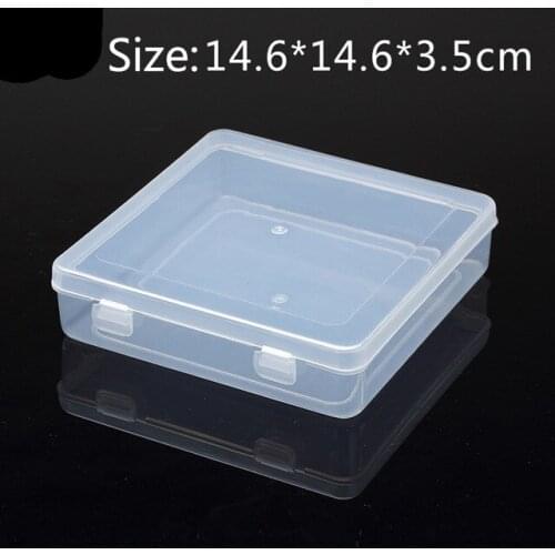Transparent Storage box organizer for jewelry Plastic container tin box Lipstick holder Cosmetic organizer Parts Finishing box