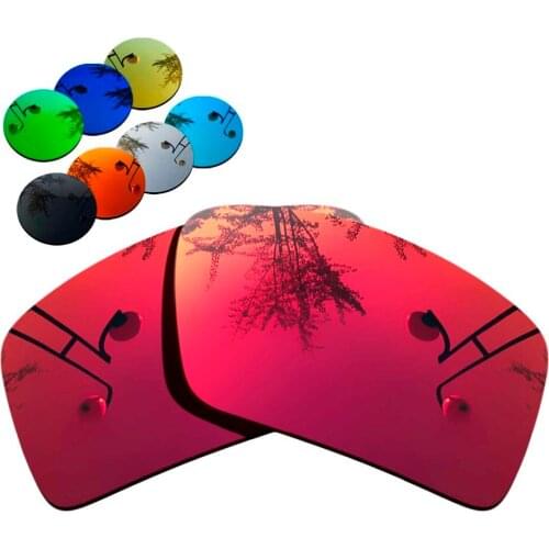 100% Precisely Cut Polarized Replacement Lenses for Eyepatch 2 Sunglasses Magenta Red Mirrored Coating Color- Choices