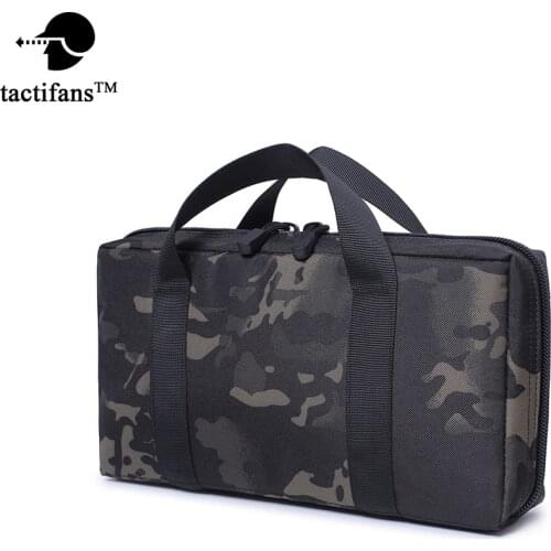 Tactical Pistol Handgun Carrying Bag Gun Firearm Case Magazine Pouch Ammo Storage Padding Protection Paintball Accessories