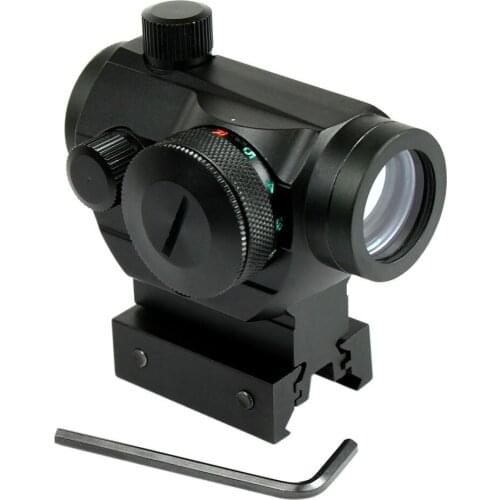 Tactical Reflex Red Green Dot Sight Scope w/ Dual High / Low Profile Rail Mounts