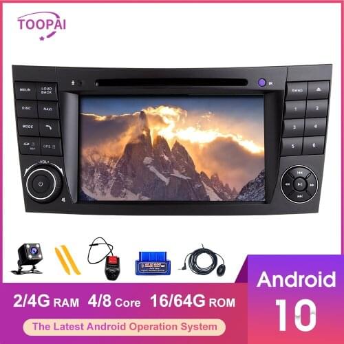 TOOPAI Android 10 For Mercedes Benz E-Class W211 E300 CLS W219 W463 Navigation GPS Multimedia Player Auto Radio Stereo Head Unit