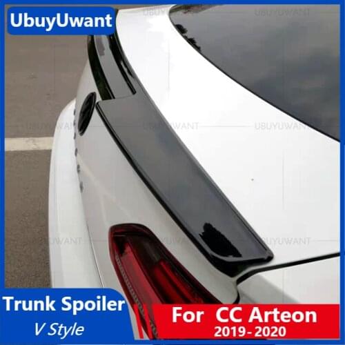 UBUYUWANT Rear Trunk Spoiler for 2019 2020 New Volkswagen ARTEON CC Spoiler ABS Plastic Exterior Car Tail Lip Wing Decoration