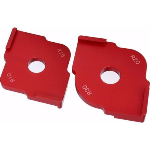 2Pcs/Set Wood Panel Quick Radius Corner Table Bits Router Jig Angle Templates R10* R15, R20* R30 110mm Length For Woodworking