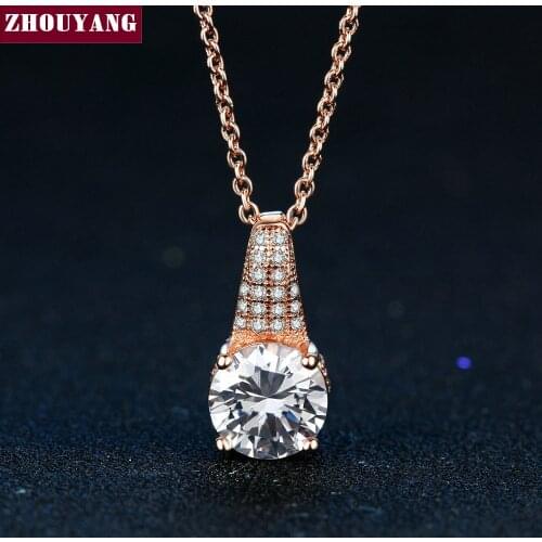 Top Quality Noble Crystal Rose Gold Color Fashion Pendant Jewelry Made with Austria Crystal ZYN316 ZYN317