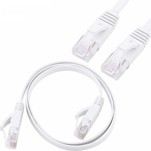 0.5m 1.5m 2m 3m 5m 10m 15m 20m Cable CAT6 Flat UTP Ethernet Network Cable RJ45 Patch LAN Cable Router Computer Cables