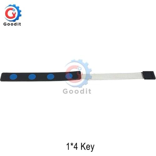 1*4 4-button switch keyboard Key Button Membrane Switch Keypad with LED Indicator Control Panel for Arduino