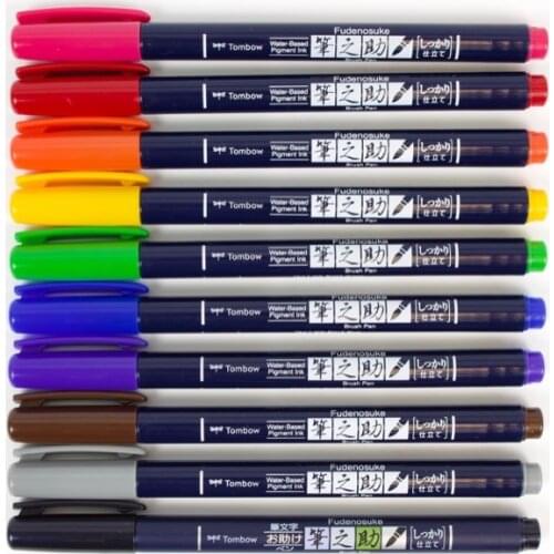 1pc/set TOMBOW japan Calligraphy brush pen Practise zig calligraphy pen marker pen scriptliner School supplies stationery