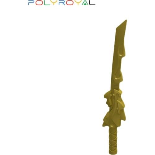 Building Blocks parts Weapon Flame Golden Dragon Sword 1 PCS MOC Compatible With brands toys for children 93055