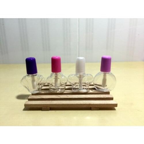 100PCS Empty Transparent Plastic Small Lip Gloss Tube Cosmetic Container Lip brilliant Tube Cute Conch butterfly Round Shape 5ml