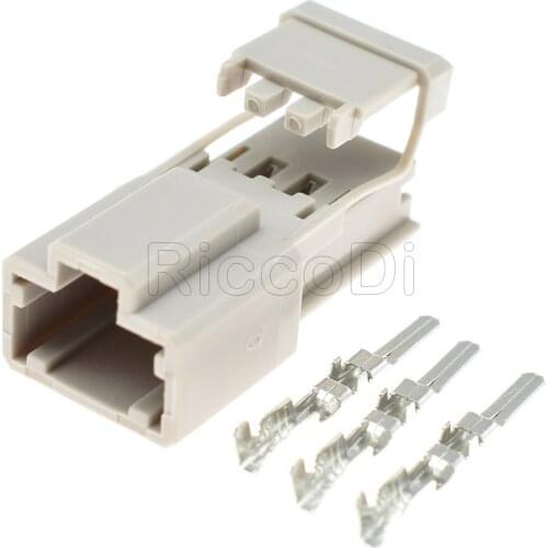 15Kits 3 Pin Automotive Electrical Power Plastic Cable Holder Wire Male Connector For Honda Reversing Light Socket