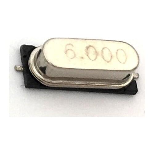 20pcs smd hc-49s 6MHz 6.000mhz 20ppm 20pF quartz resonator crystal