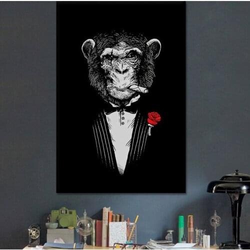 Abstract posters on the wall monkey painting on canvas art posters and prints on canvas set funny pictures of monkeys on canvas