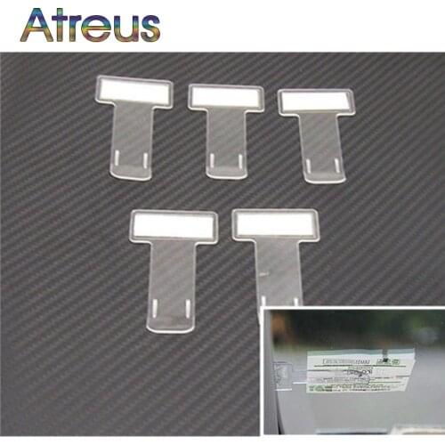 Car Stickers Mini Transparent Ticket Folder for Honda Civic Accord CRV Fit Peugeot 307 206 308 407 508 208 406 2008 3008 2017