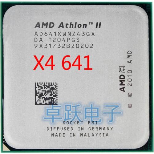 Free shipping AMD X4 641 Quad-Core FM1 2.8GHz 4MB 100W CPU processor pieces X4-641 working 100