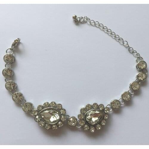 Handmade Kundan stones hand chain hand jewelry matha Panja bracelet