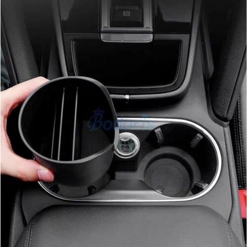 For Porsche Cayenne 2018 2019 Interior Water Cup Holder Drinks Bottle Holder Armrest Gap Storage Box Car Organizer Accessories