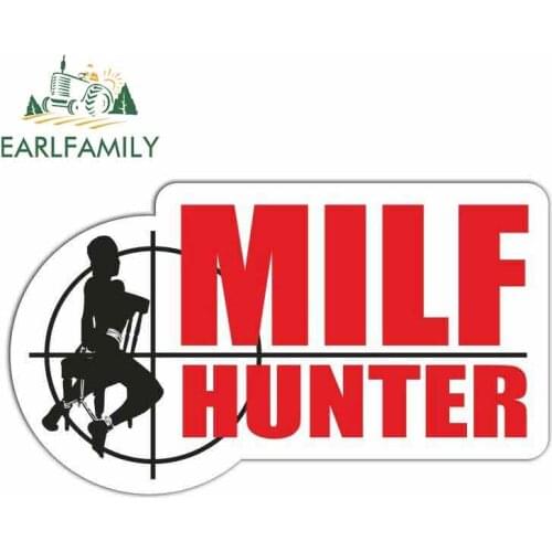 EARLFAMILY 13cm x 7.5cm For Milf Hunter Mom Mother Sex Porn Car Creative Sticker Anime Decal Waterproof Suitable For GTR EVO SX