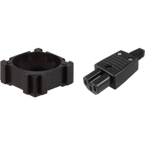 IEC320 C15 Female Outlet Socket Power Adapter Connector AC 250V 10A with 50Pcs 1X Cell Holder for 18650 Battery Pack