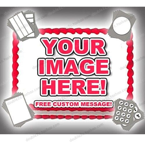 Customized pre-cut edible wafer paper differnt designs for choose decoration for cookie cupcake cake decorating tools amzing