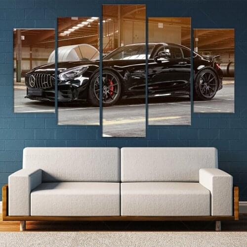 5 Piece Canvas Wall Art luxury Super Sports Car Print Home Decor HD Pictures 5 panel poster no Framed Paintings