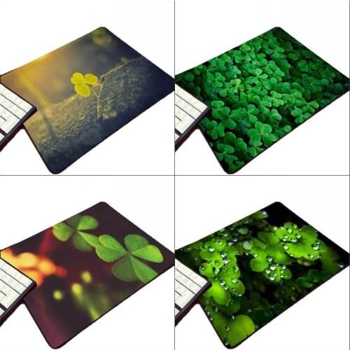 Mairuige Beautiful Luckly Clover Pattern Creative Printed Scenery flower Diy Mousepad Pc Computer Game Gaming Mini Mouse Pad