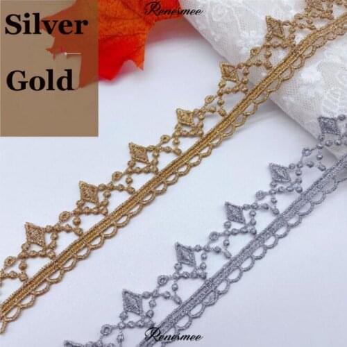 20Yards Love Gold Line Code Clothing Accessories Polyester Lace Simple Cute Lolita Skirt Accessories Trims 2.8cm