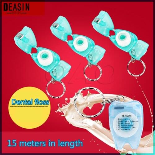 Customizable 15M Dental Floss Interdental Brush Disposable Teeth Stick Toothpicks Floss Stick Tooth Pick Oral Care Clean Tool