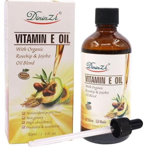 50/100ML Natural VE Oil Massage Spa Avocado Essential Oil Cold Pressed Moisturiser Castor Oil Hydrating Hair Care