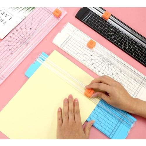 Small Paper Cutter Simple Mini Paper Cutter A4 Portable Paper Cutter Cut Photo Manual Paper Cutter Art Student Art Supplies