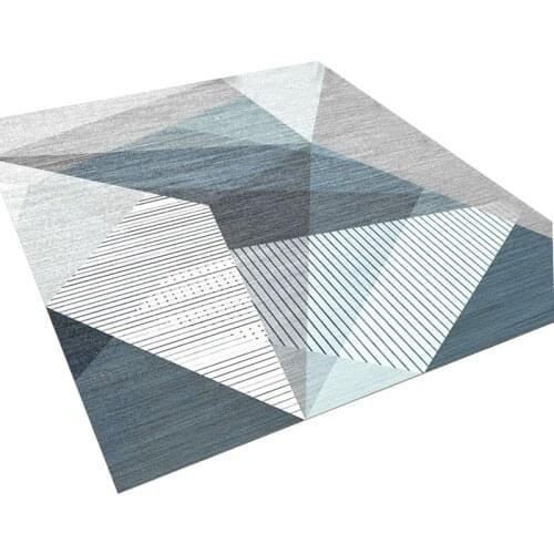 New Home Nordic Printing Carpets for Bed Room Living Room Rug Geometric Patterns Floor Mat Mechanical Wash Home Decoration