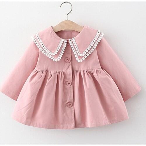 Autumn Baby Girl Coats Cute Toddler Baby Girl Jacket 1-5Yrs Casual Infant Girl Coat For Children Outerwear Baby Girls Clothes