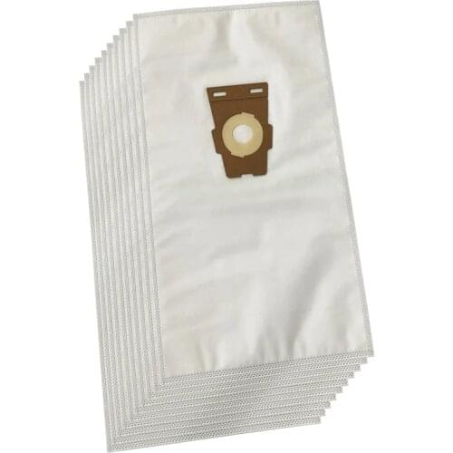 Cleanfairy vacuum cleaner bags compatible with Kirby Sentria UNIVERSAL Bag F Style Hepa White Cloth Bag (10 bags)