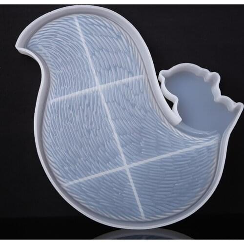 Coaster Silicone Mold Animal Coaster Mould Jewelry Storage Dish Epoxy Resin Molds Squirrel Tail Tray Coasters Craft Making Tool