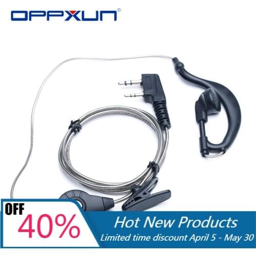 2021 Walkie Talkie Baofeng Earphone Uv5r Earbuds PTT With Mic in Ear Hook Headphone K Port Two Way Radio Headset Uv-5r BF-888s