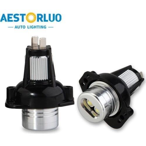 2pcs Factory Supply Canbus 10W E90 Angel Eyes Halo Ring LED Marker Light Bulb For BMW 3 Series E90 E91 White 12V