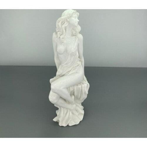 Home Decoration Fashion Abstract White Sandstone Beauty Sculpture Ornament Handmade Wedding Decoration Statue Gift Sculpture