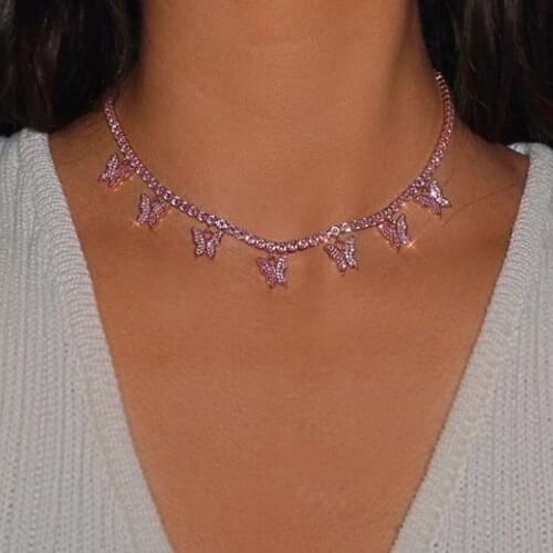 Vintage Bohemian Multi Layer Long Necklace for Women Butterfly Cross Choker Necklace Collars Statement Necklace Jewelry