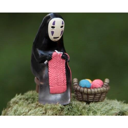 Japan Anime Cartoon No face man badge Miyazaki Hayao faceless Man Model Action Figure for Children Adult