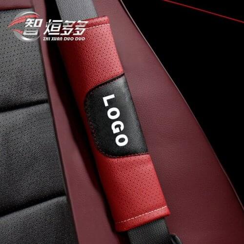 2pcs Car Seat Belt Cover Protection Shoulder Leather Pads Interior Accessories For Lexus IS200T IS250 RX300 NX RX GS RX350 CT200