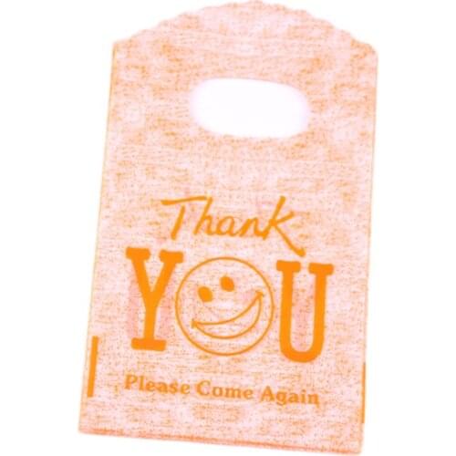 New Design Wholesale 50pcs/lot 9*15cm Yellow Gift Pouches for Jewelry Fashion Small Thank You Gift Bags with Smile Face