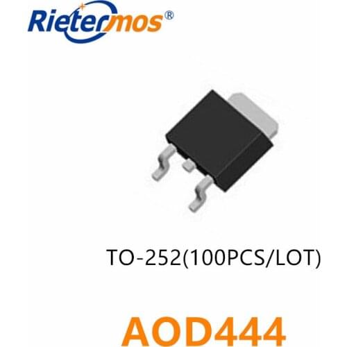100PCS AOD444 D444 T0-252 TO252