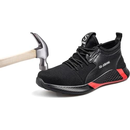 2020 New Labor Shoes Steel Head Anti-slip Work Safety Shoes Outdoor Shoe Mens Sports Hiking Shoes Hunting Boots Tactical Shoe