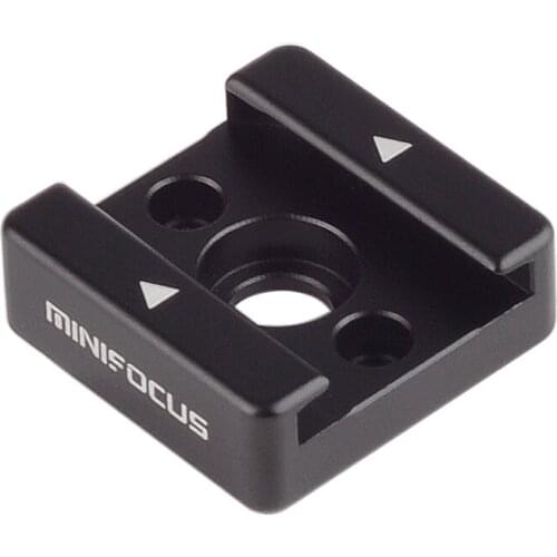 Cold Shoe Adapter for Camera Cage, Camera Rig, Camera Light Mount, LED Monitor Mount, Flash Shoe Mount, On-Camera Microphones