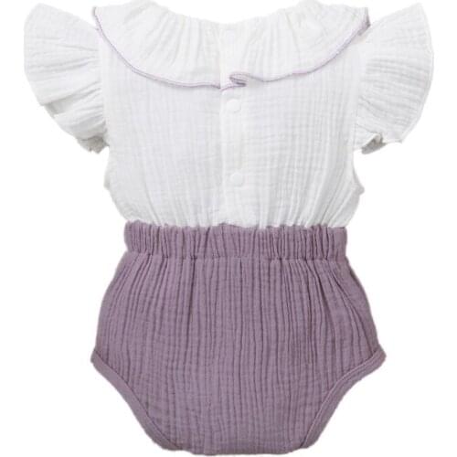 Bobora Summer Toddler Baby Girl Clothes Infant Girls Flare Sleeve Jumpsuit Bodysuit Sunsuit Outfits